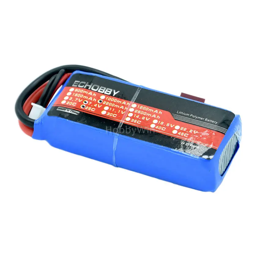 7 4 V 2S 2200 мА/ч 25C LiPO Батарея с t-образной вилкой для радиоуправляемых моделей