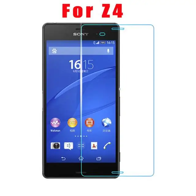 2 шт./лот с уровнем твердости 9H 0,3 мм 2.5D закаленное Стекло для Sony Xperia Z3 Compact Z1 Z2 Z4 Z5 премиум-класса с защитой от взрыва Экран протектор - Цвет: sony Z4