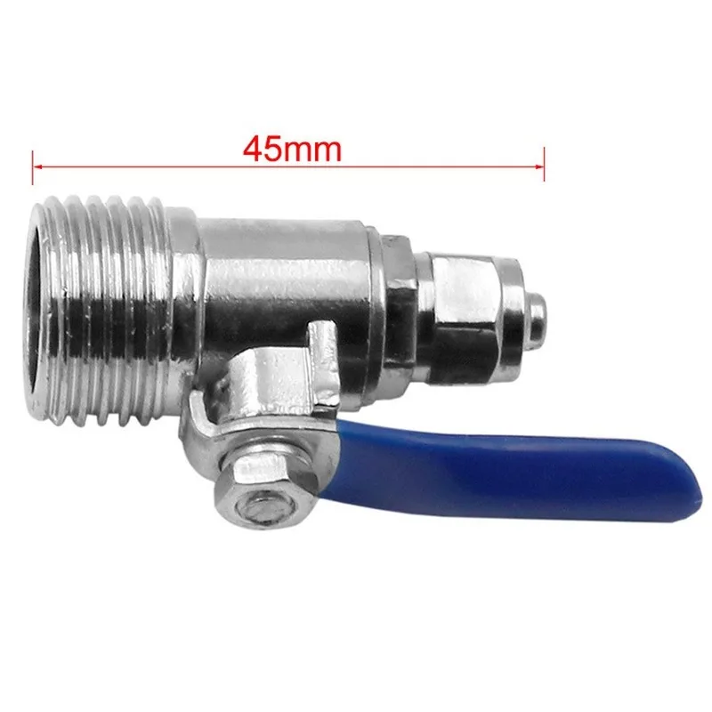 Металлическая трубка с шаровым клапаном переключателем от 1/2 до 1/4 двухсторонний