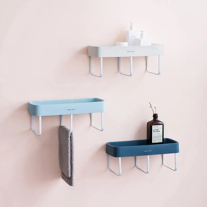 

Bathroom Shelf Multi-Function Wall Hanging Punch-Free Towel Rack Kitchen Storage Rack Bathroom Rack Towel Rack