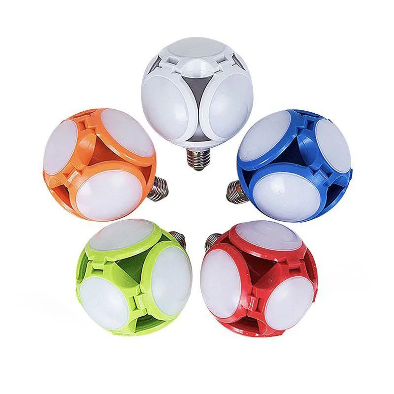 

LED bulb E27 football light 40W foldable color creative bulb Chandelier AC-85-265V for home store lighting