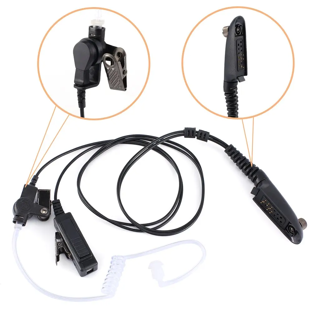 Воздушная Акустическая трубка наушник микрофон гарнитура Ptt для Motorola Gp380