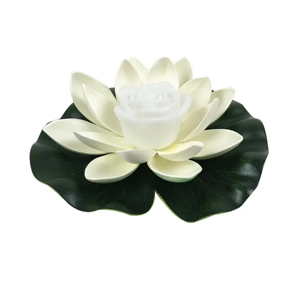 

18/28 cm night light waterproof floating color changing lotus LED swimming pool garden pond floating lantern