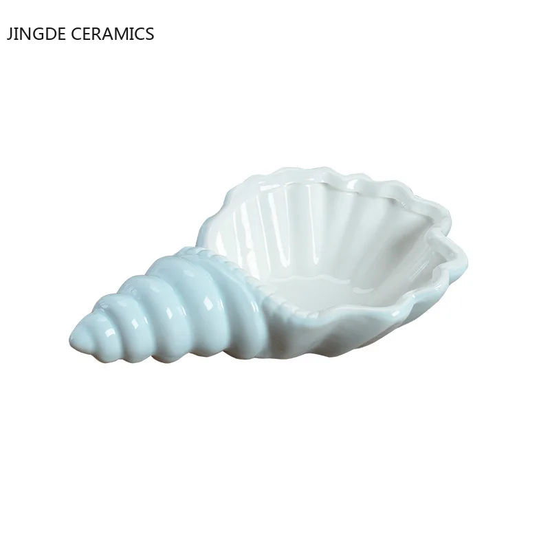

Solid Color Conch Shape Ceramic Irregular Plate Snacks Steak Dishes Breakfast Dish Hotel Restaurant Kitchen Tableware Supplies