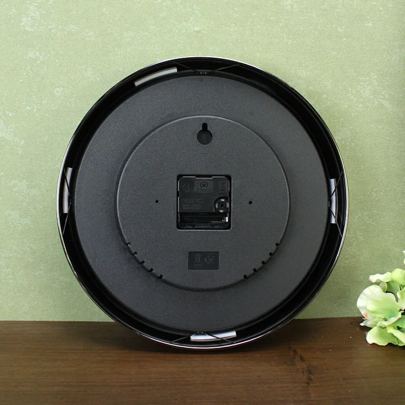 12-дюймовые металлические бесшумные настенные часы в стиле ретро для украшения