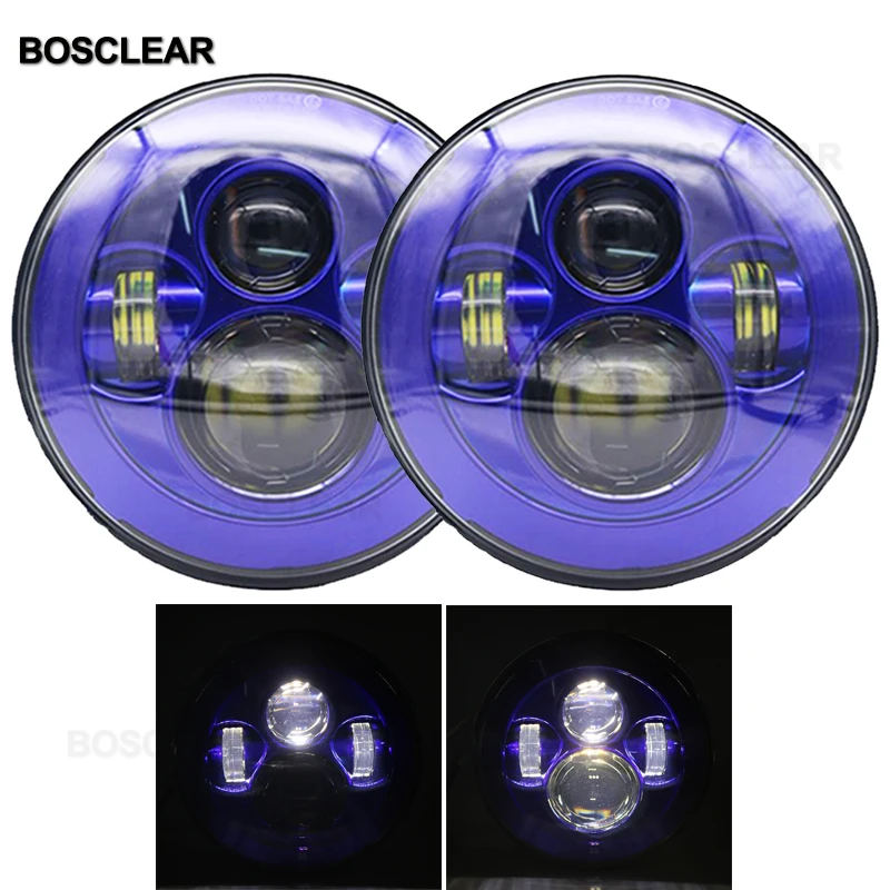 Автомобильный светодиодный 7-дюймовый круглый комплект для переоборудования фар