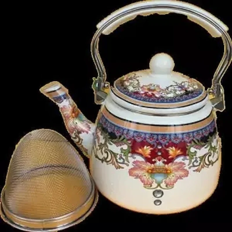 Эмалированный чайник большой емкости утолщенный 5 л эмалированный для молока с