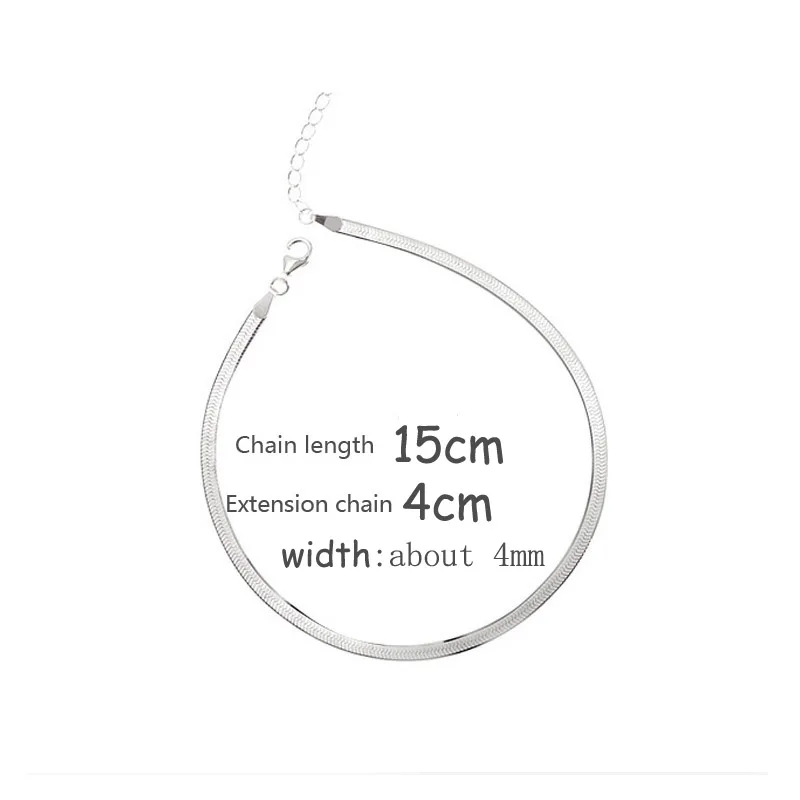 925 Sterling Silver Snake Bone Bracelet Temperament Sweet for Girlfriend Gift Fashion Women Jewelry | Украшения и аксессуары