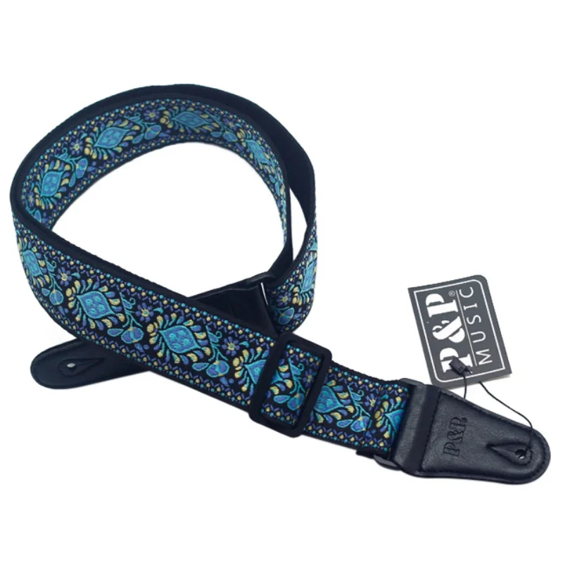 

Guitar Shoulder Strap Universal Vintage Adjustable Denim Cotton Belt For Acoustic Electric Bass Hot Sales