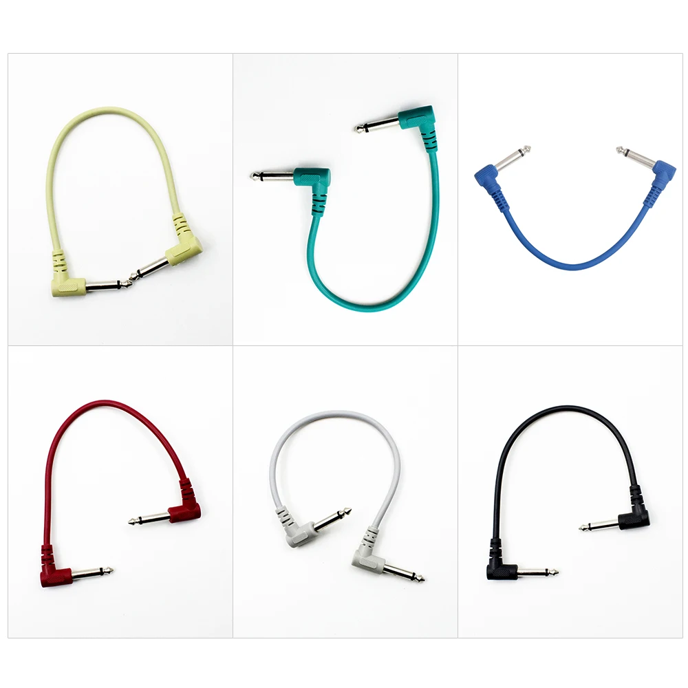 Красочные гитара эффект кабели для педалей инструмент аудио приводит патч корд 21