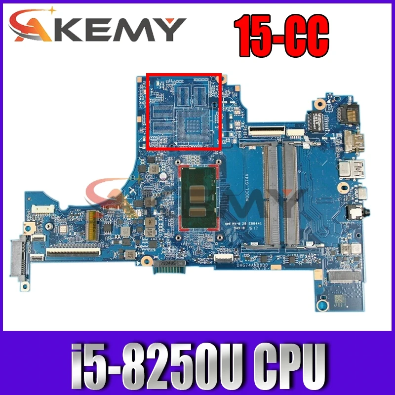 

For HP Pavilion 15-CC Laptop Motherboard With SR3LA i5-8250u CPU 935890-601 935890-001 DAG74AMB8D0 DDR4 MB 100% Tested Fast Ship