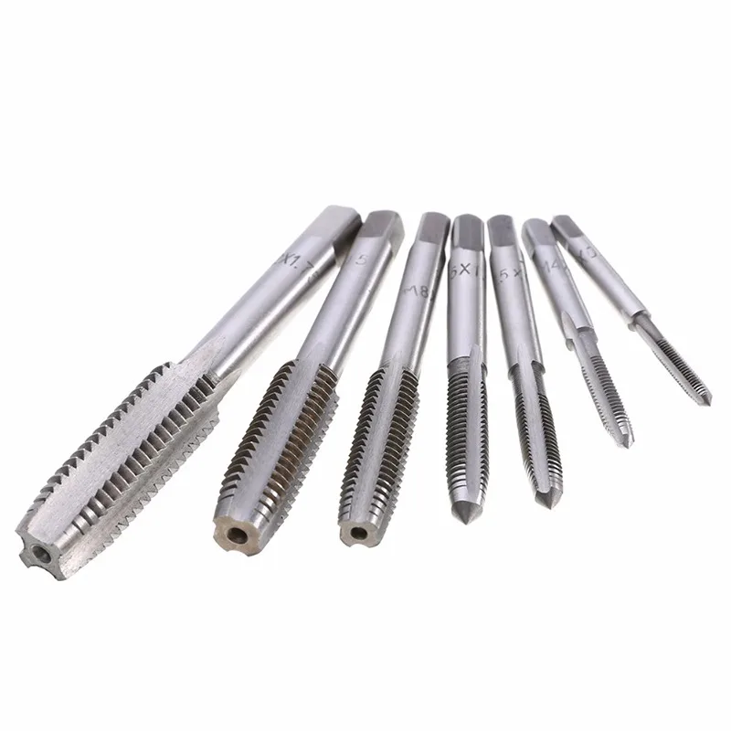 

8pcs Tap Wrench Drill Set Hand Tapping Tools Metric Screw Thread Tap Twist Drill Bit Wrench Set