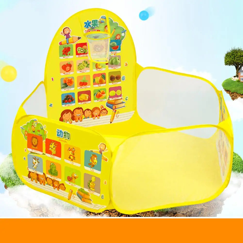 Yellow fruit Kuulee детский складной мяч, мяч для игры в баскетбол, детский мяч для игры в океан, бассейн, палатка, игра с мячиками, Детские интересные игрушки - Цвет: Yellow fruit