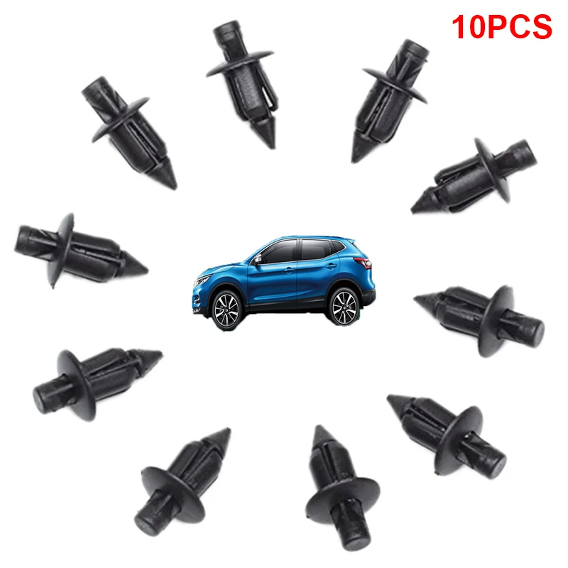 

10 шт./компл. 6 мм черный пластик заклепки обтекатель средства ухода за кожей отделкой Панель крепежного винта, зажимы для Honda ATV Автомобиль Мо...