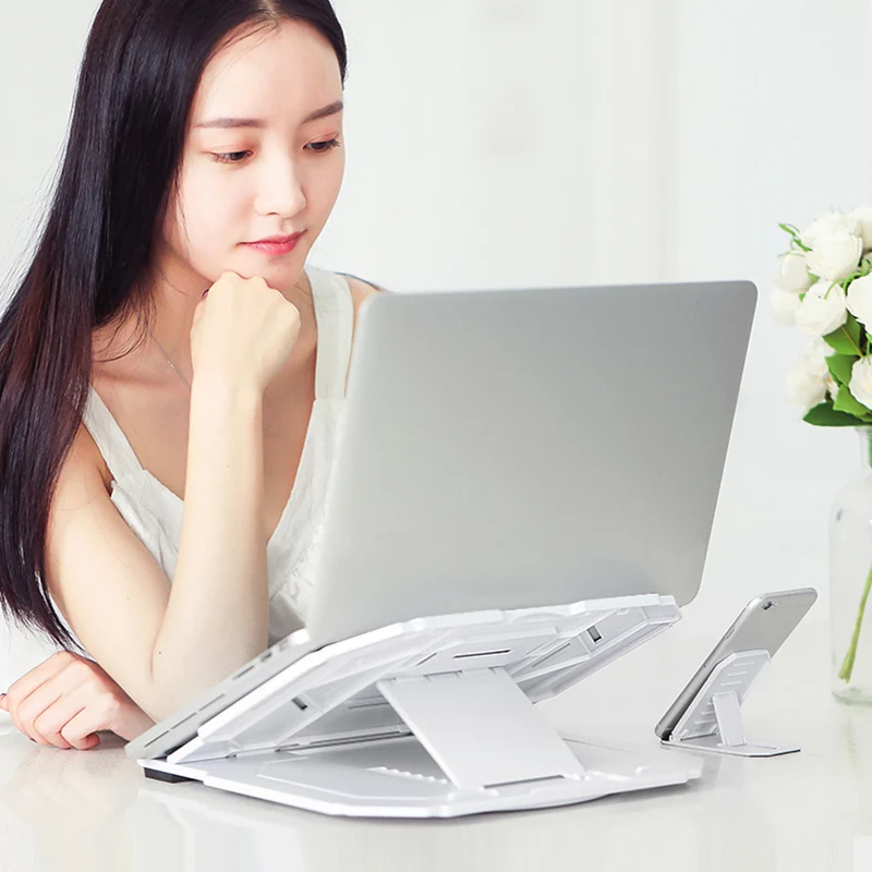 adjustable laptop stand computer desk tablet notebook holder bracket standing desk accessories du55 free global shipping