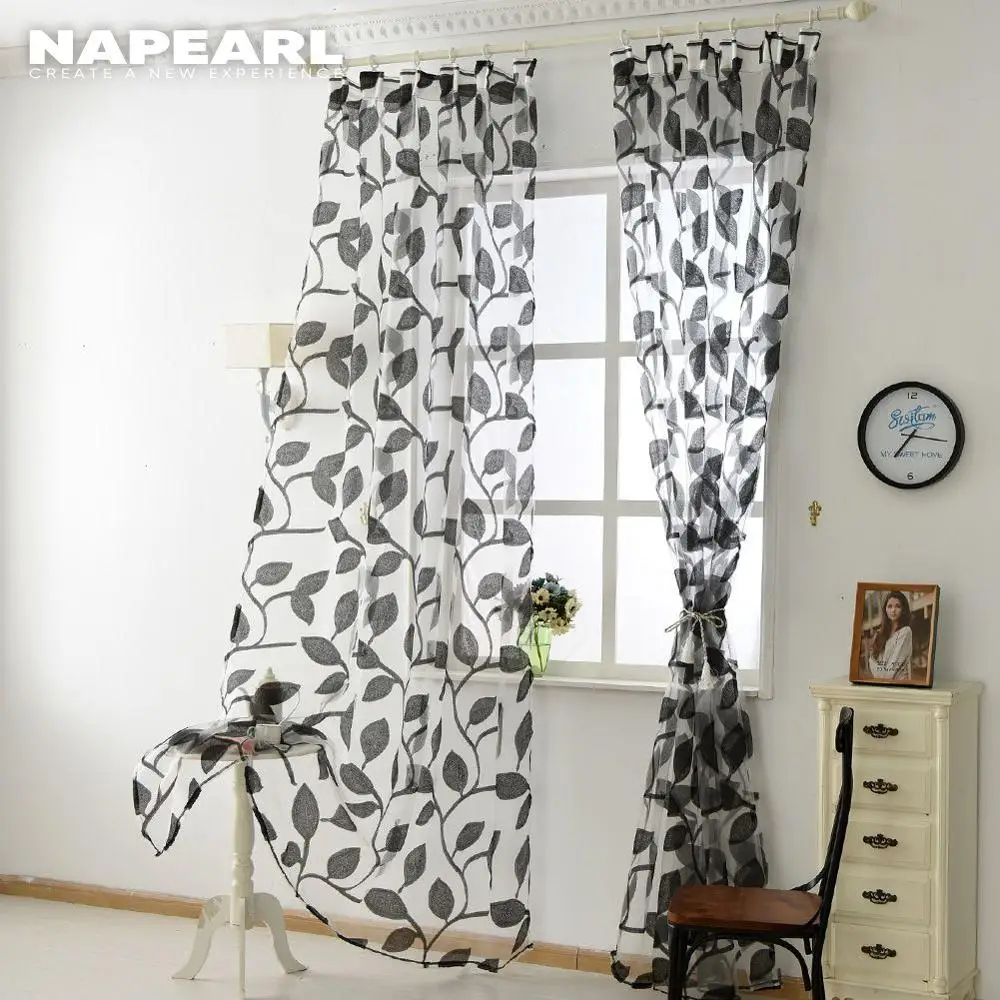 Тюлевые шторы NAPEARL из органзы дизайнерские белые прозрачные ткани кухонная