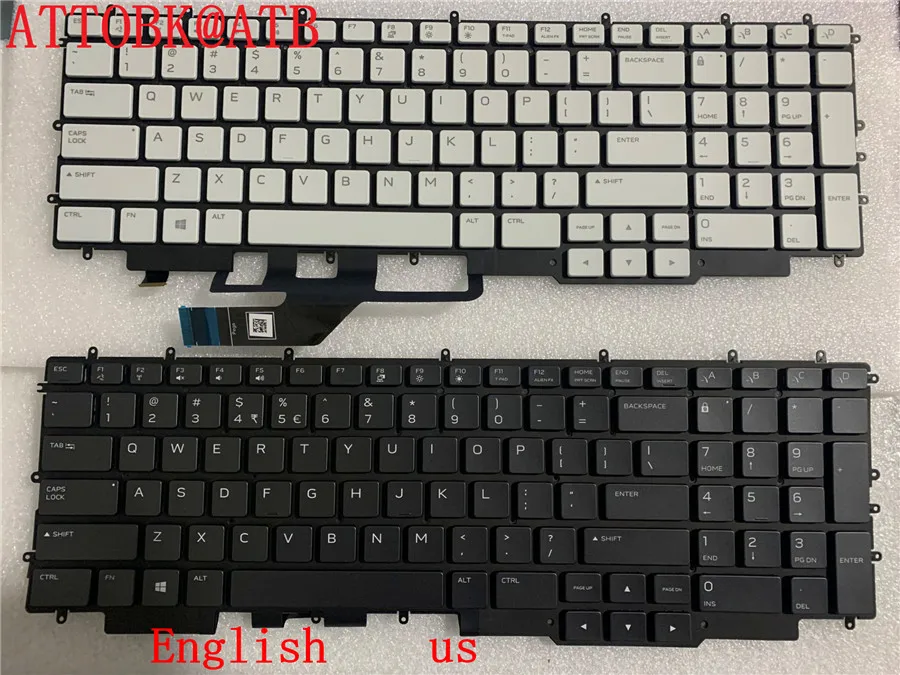 Английская клавиатура для ноутбука DELL G7 7587 7588 7700 7790 с RGB-подсветкой - купить по