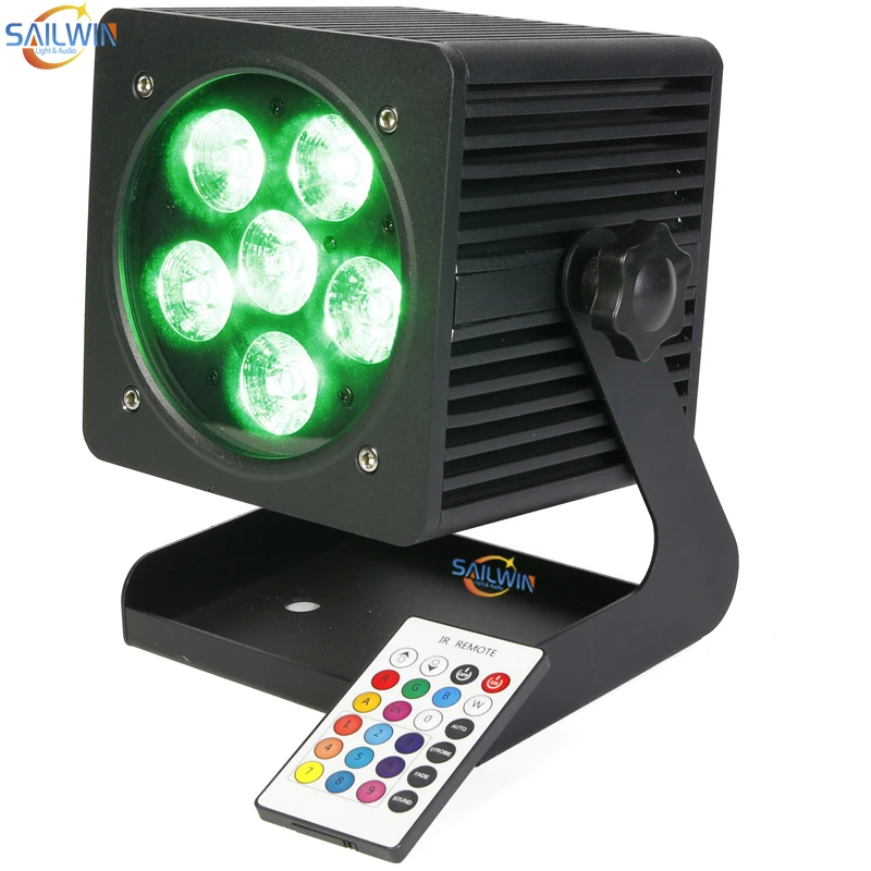 Новый 6X18W 6in1 RGBAW + УФ водонепроницаемый Ooutdoor на батарейках APP светодиодный