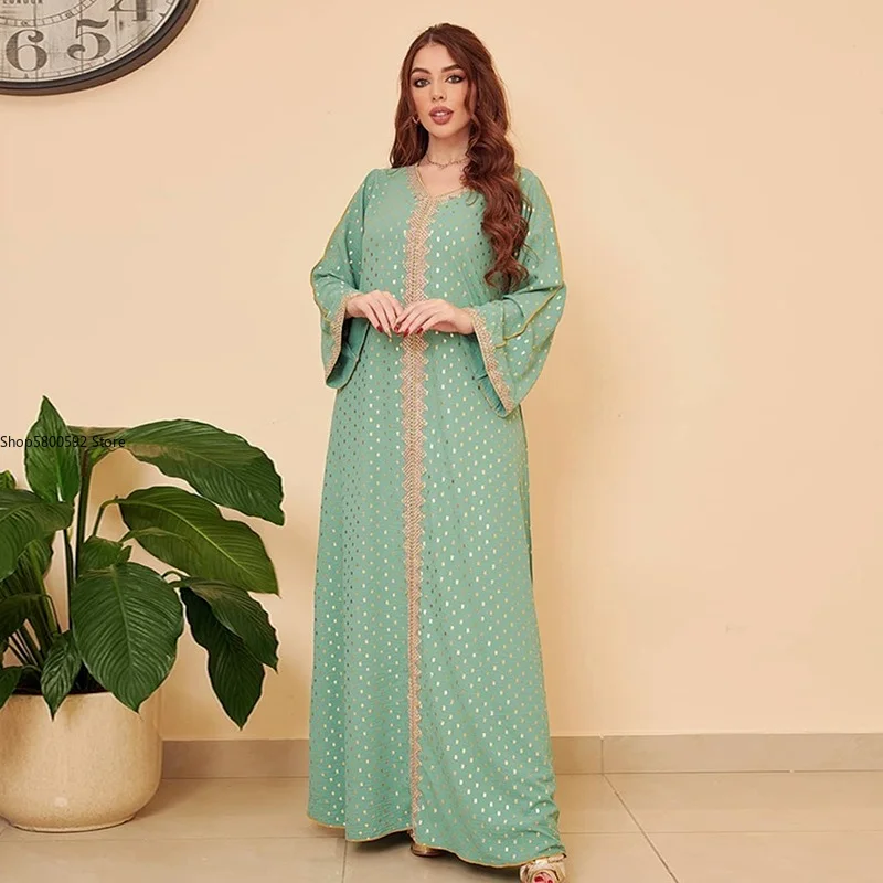 Abaya Dubai Arabic Muslim Long Dress For Women Robe Longue Femme Musulmane Caftan Marocain Kaftan Morocco Turkey Islam Clothing