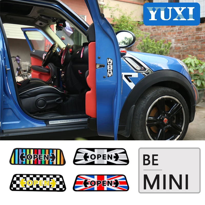 

2 шт. автомобильные светоотражающие декоративные наклейки для BMW MINI ONE Cooper S JCW R55 R56 R60 R61 F54 F55 F56 F57 F60 Countryman CLUBM