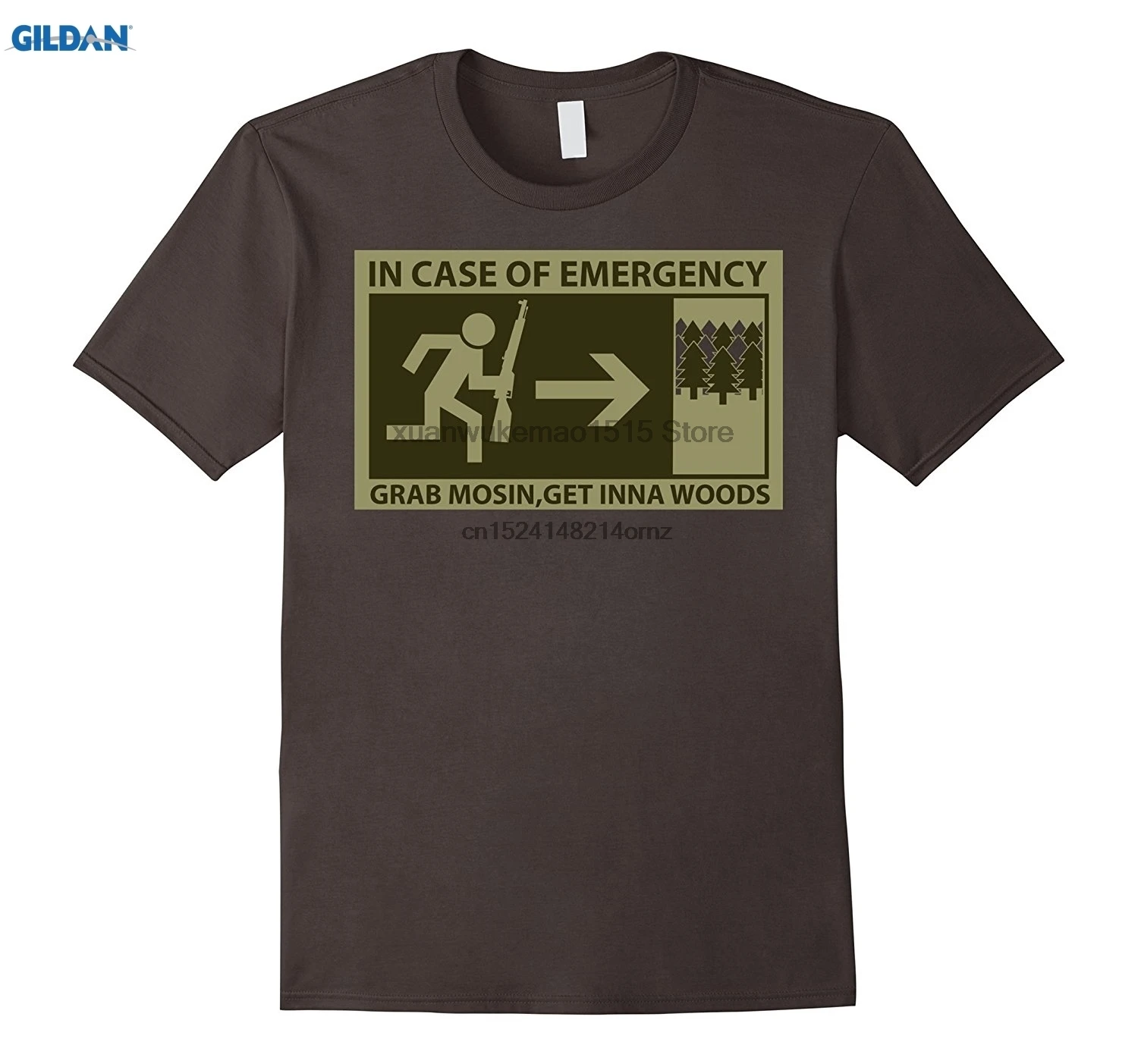 

100% Cotton O-neck printed T-shirt Grab Mosin Get Inna Woods Shirt Tee T-Shirt