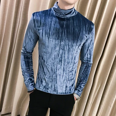 Мужская футболка с длинными рукавами в британском стиле красная теплая принтом и