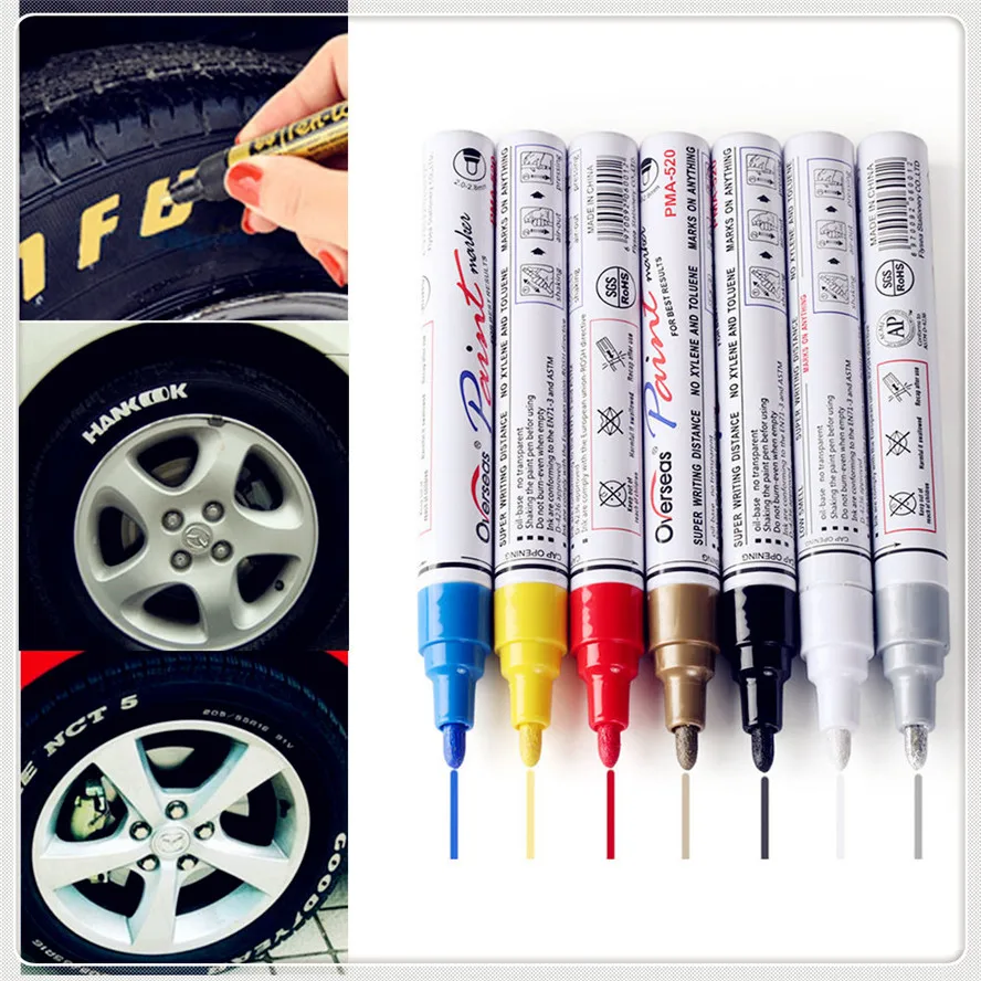 Автомобильная Водонепроницаемая ручка маркеры для краски шин и протекторов