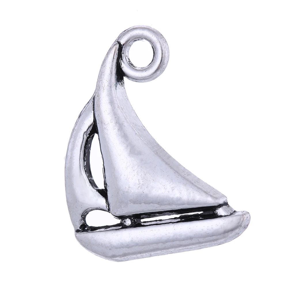 Skyrim 20 шт. серебряного цвета Подвеска для гондолы с парусником морской корабль