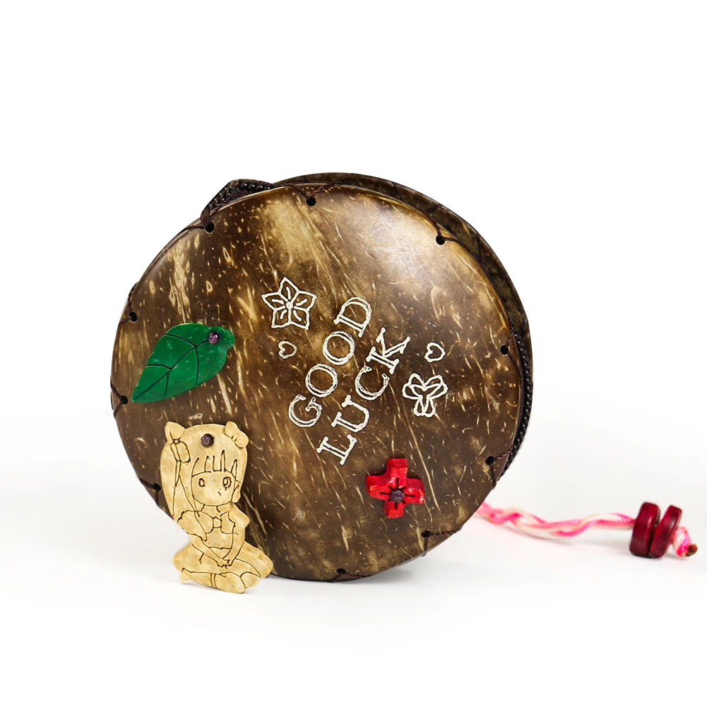 Кошелек ручной работы с кокосовой ракушкой круглая Милая миниатюрная сумочка