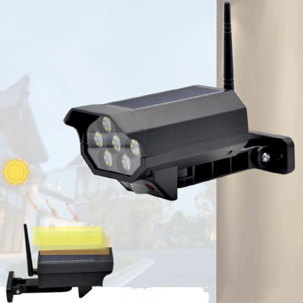 

Solar 42LED Sensor Simulation Camera Remote Control Integrated Solar Energy Human Body Sensor Street Light Monitoring Light