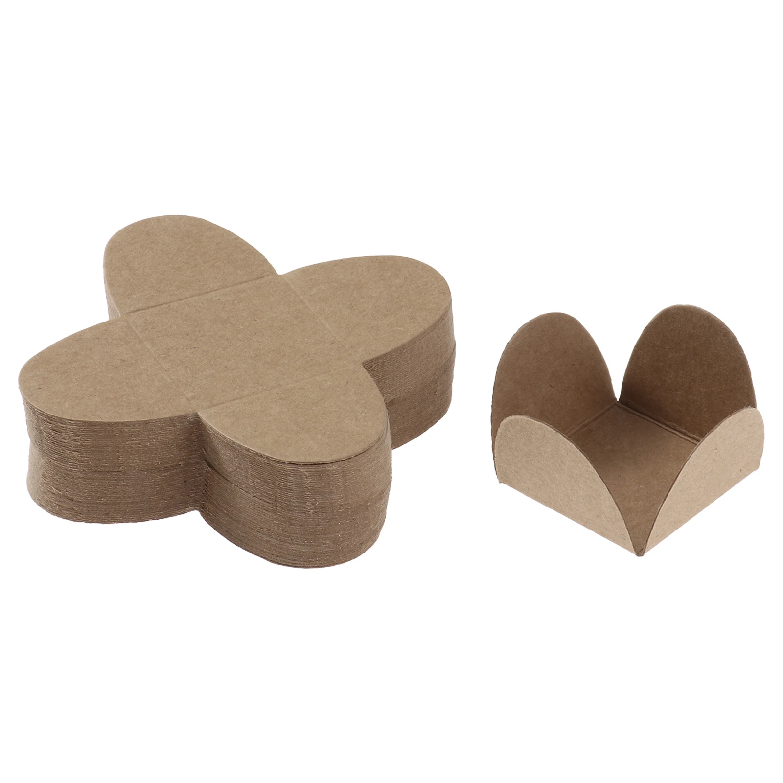 

50Pcs Food Grade Paper Chocolate Candy Spacer Dessert Paper Spacers Butterfly Shaped Tray For Chocolate Base Separate Package