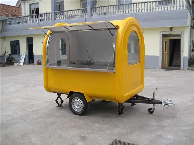 Заводская поставка уличная машина с двумя колесами 220 см для еды/тележка/Трейлер