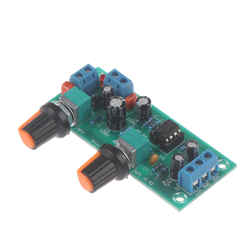 1 шт. одиночная плата фильтра нижних частот предварительного усиления сабвуфера 2