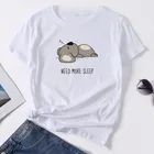 Милая женская футболка с графическим принтом коала, модная уличная футболка в стиле Харадзюку для девочек, Корейская футболка с коротким рукавом и круглым вырезом