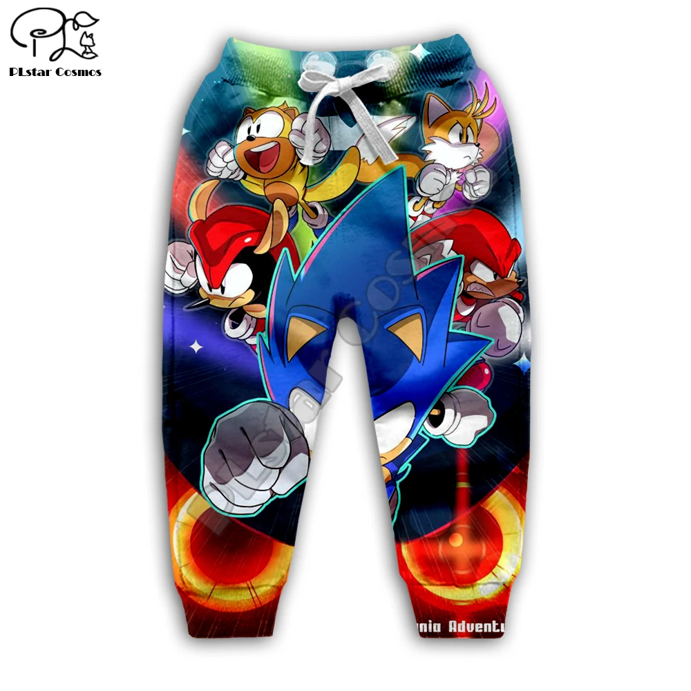 

Kids Set Super Sonic 3d Hoodies family t shirt zipper Pullover Child baby Cartoon Suit Anime Sweatshirt Tracksuit/pant shorts 11