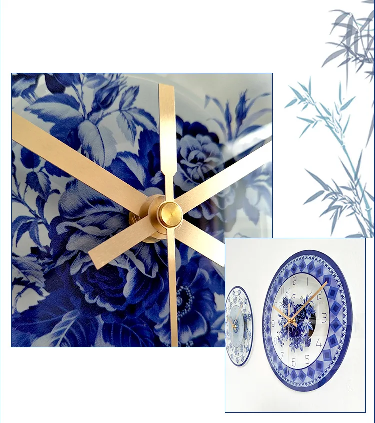 Прозрачные креативные бесшумные настенные часы из закаленного стекла