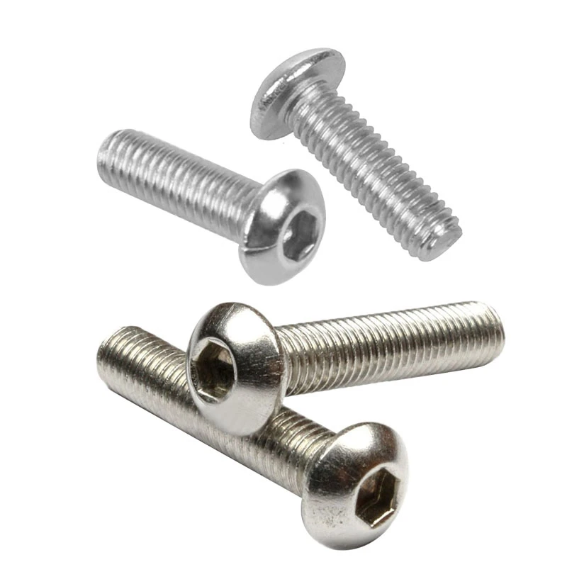 

30x Stainless Steel Button Head Screw, Hex Socket Bolts Type:M3 / 3mm Bolt Size:M3 x 10mm & 30x M5 / 5mm Bolt Size:M5 x 10mm