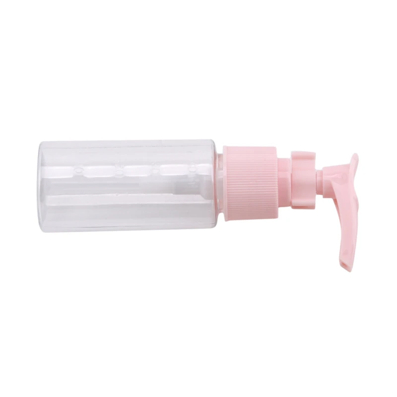 

Pink Plastic Travel Portable Packaging Bottle Beauty Cosmetic Bottles Spray Bottle Set High Quality Simple Portable Bottles