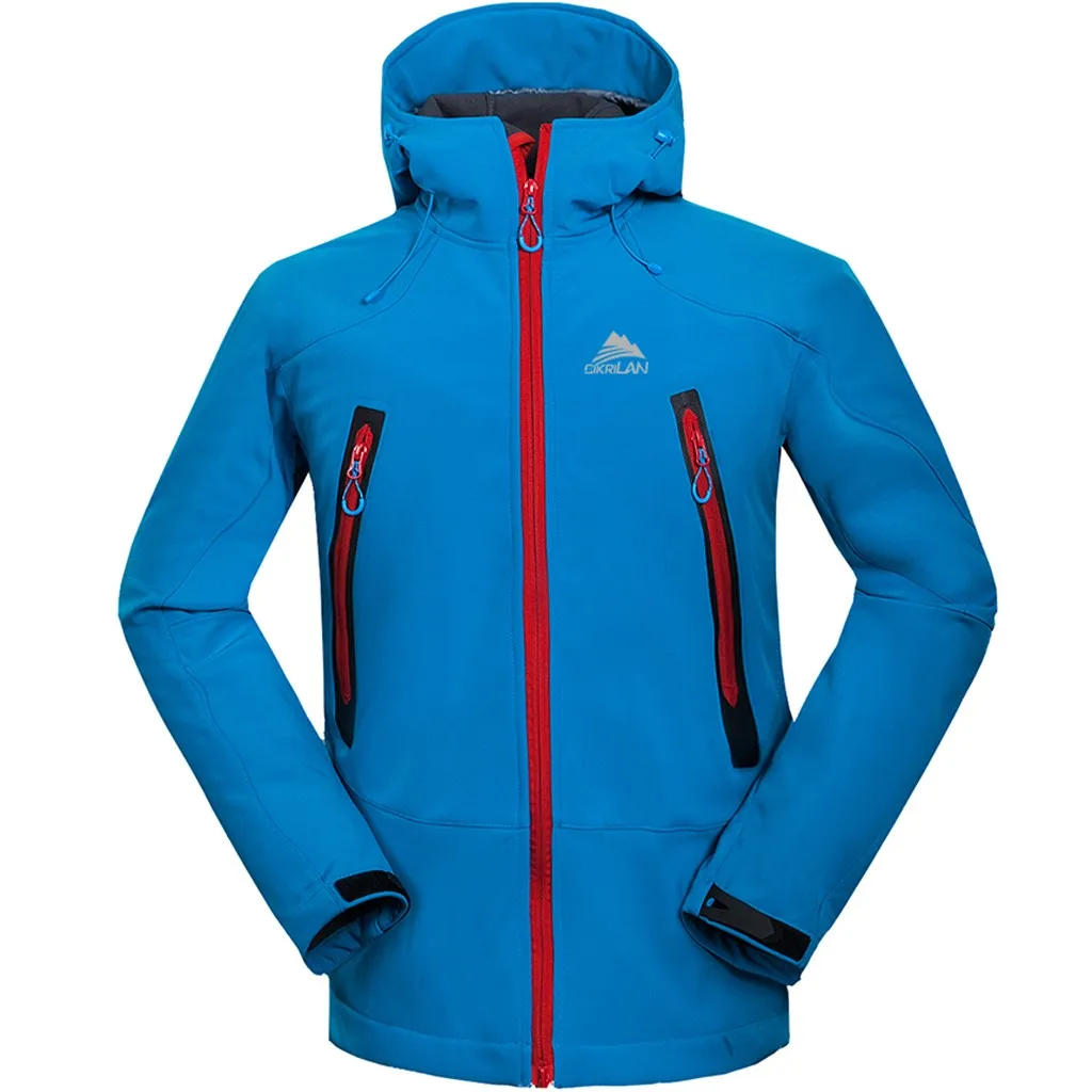 Мужская теплая куртка с капюшоном Повседневная Водонепроницаемая