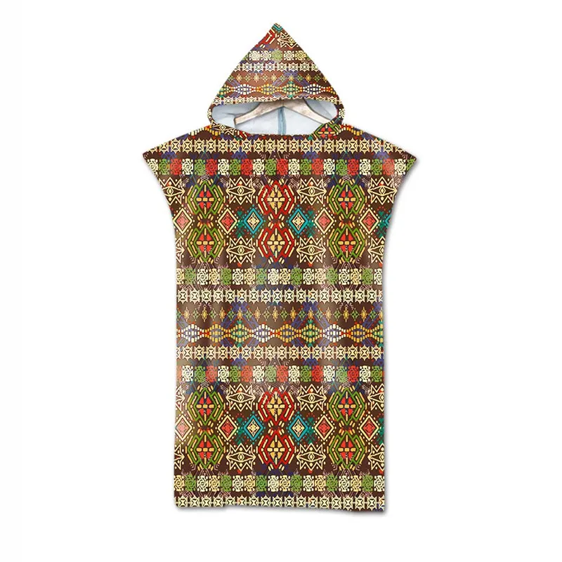 

Adult Hooded Bath Towel Microfiber Beach Towel Swimming Pool Fitness Towel 140x75cm