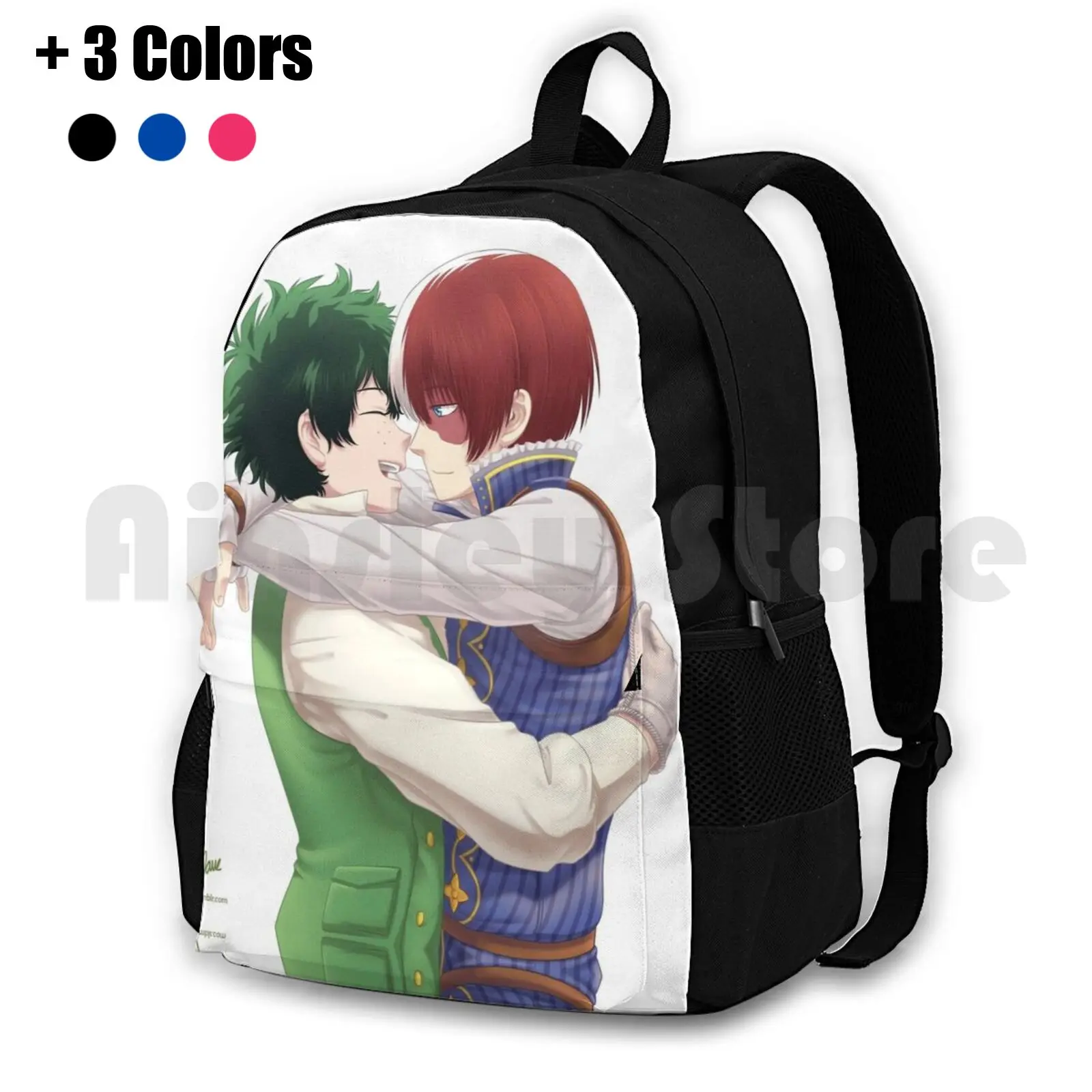 Водонепроницаемый походный рюкзак Bnha-Tododeku в стиле Фэнтези Au для кемпинга и