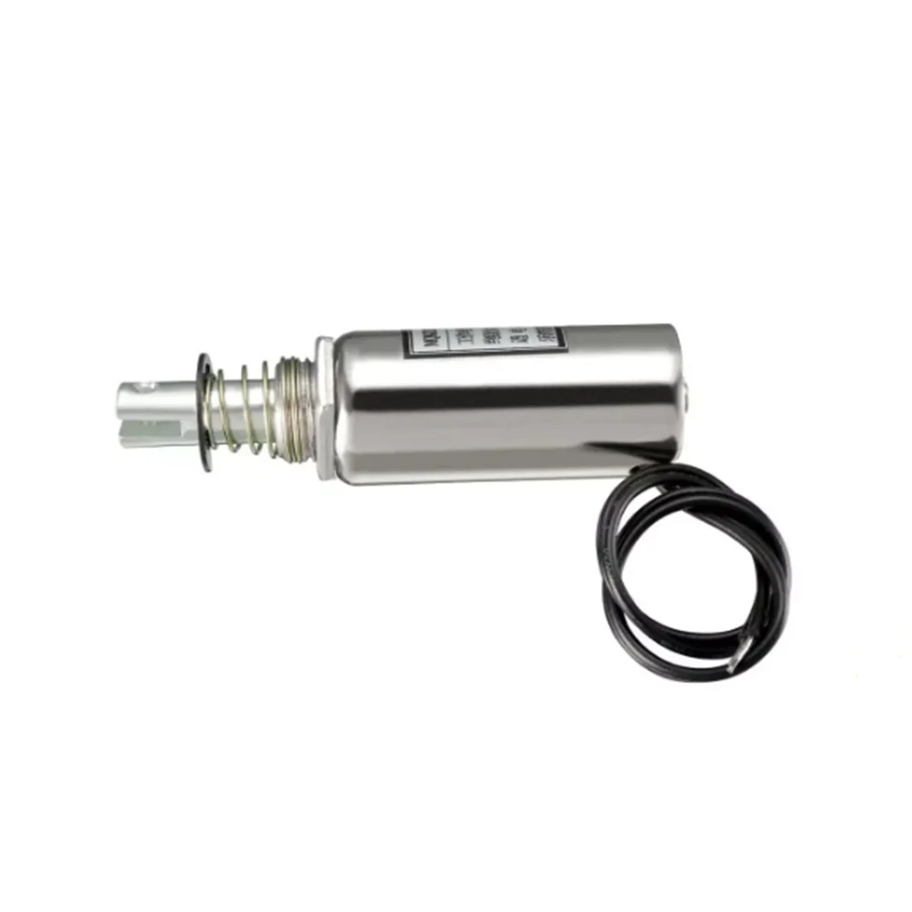 MQ8-Z12B DC 12V/DC24V 1kg Force Wired Plunger Spring Pull Type Solenoid Electromagnet | Switches