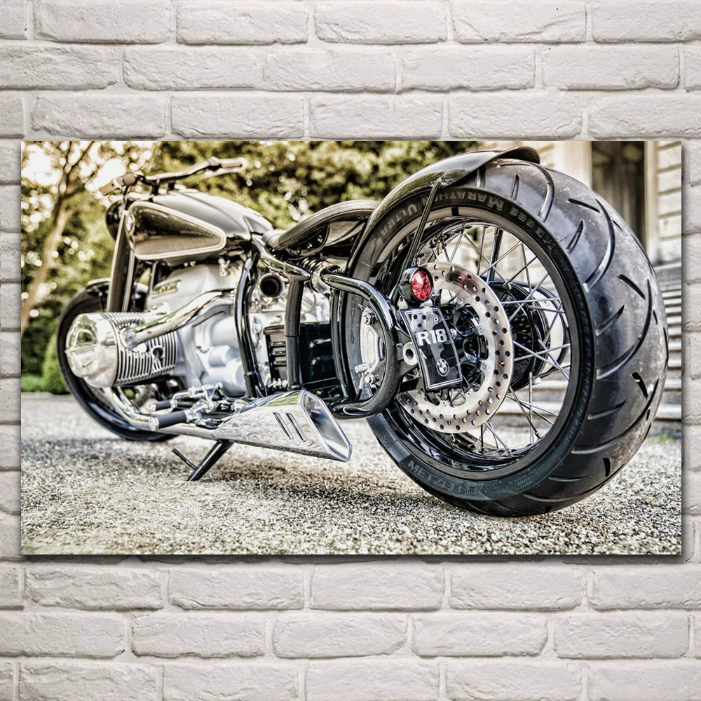 

Cool r18 concept внешний вид мотоцикла заднего вида автомобиля искусственная картина украшение для дома и гостиной KP931