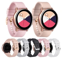 20mm 22mm silicone watchband for samsung galaxy watch 46mm 42mm active 2 gear s3 s2 strap bracelet for amazfit bip watch strap