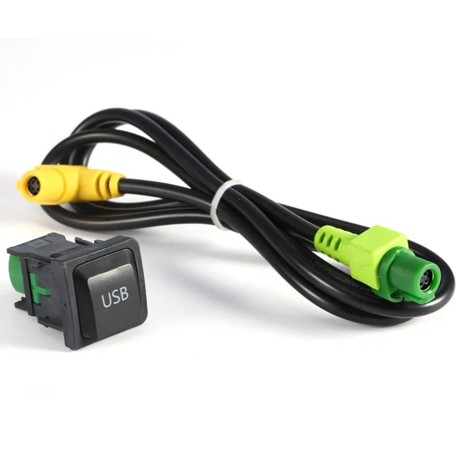Автомобильный USB AUX переключатель жгут проводов адаптер RCD510 RNS315 для VW Golf MK6 MK5 Sagitar