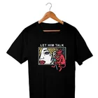 HAHAYULE-JBH пусть разговор Devils разговаривать с You футболка с принтом для мужчин и женщин с короткими рукавами хлопковые футболки уличные Стиль наряды