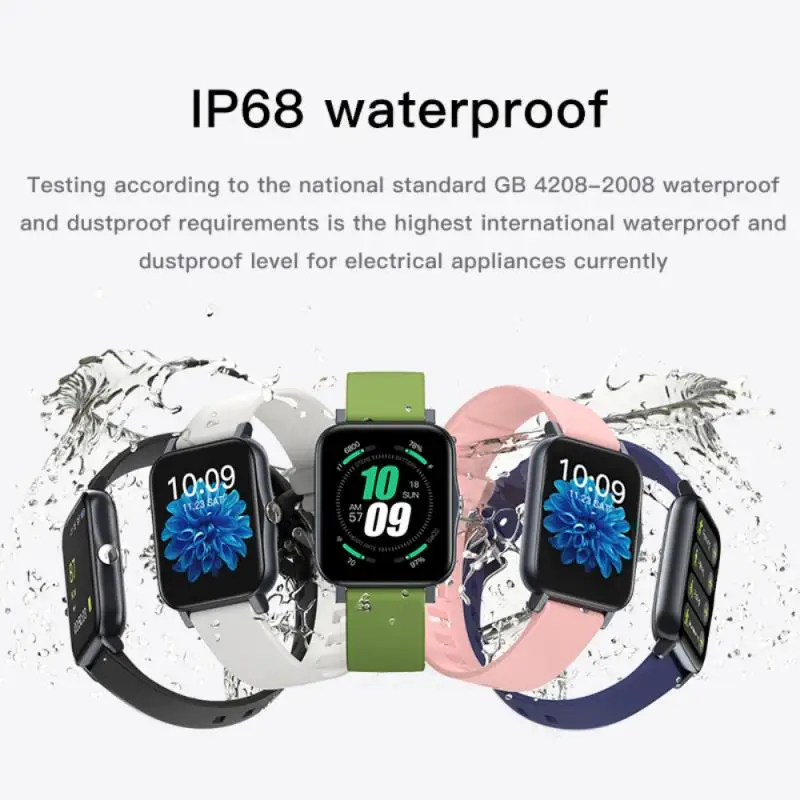

Bluetoot 1,7 дюймов Смарт-часы Полный сенсорный Экран беспроводной Спорт фитнес-трекер IP68 из водонепроницаемого материала для мужчин и женщин из...