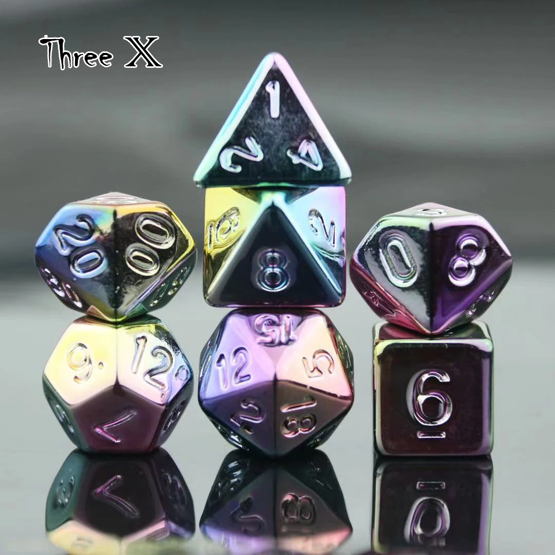 Dnd Rpg TRPG Hot Dazzling New Creative Shinny Dados D4 6 8 10 10% 12 20 Polyhedral Dice Set Board Game educational Accessories | Спорт и