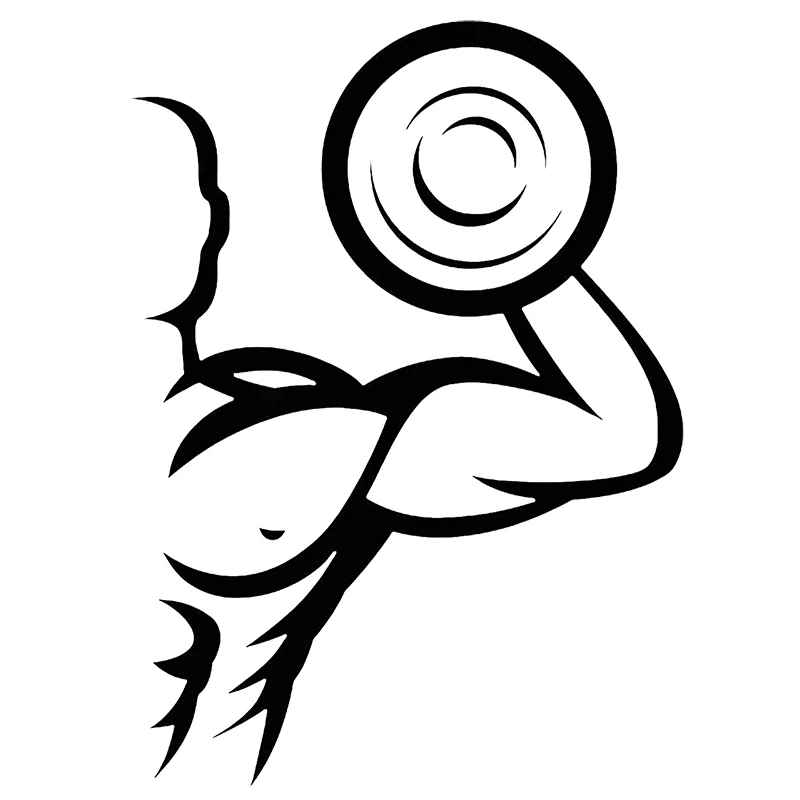 Наклейки на стену тренажерный зал спортивные арт Бодибилдинг Фитнес виниловые