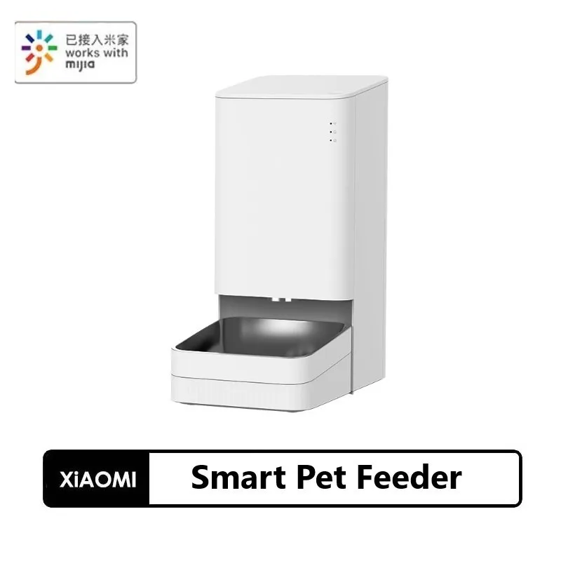 Xiaomi-alimentador inteligente para mascotas, alimentador con Control remoto por voz, Control cuantitativo Regular y autom&aacute;tico, con la aplicaci&oacute;n Mijia-0